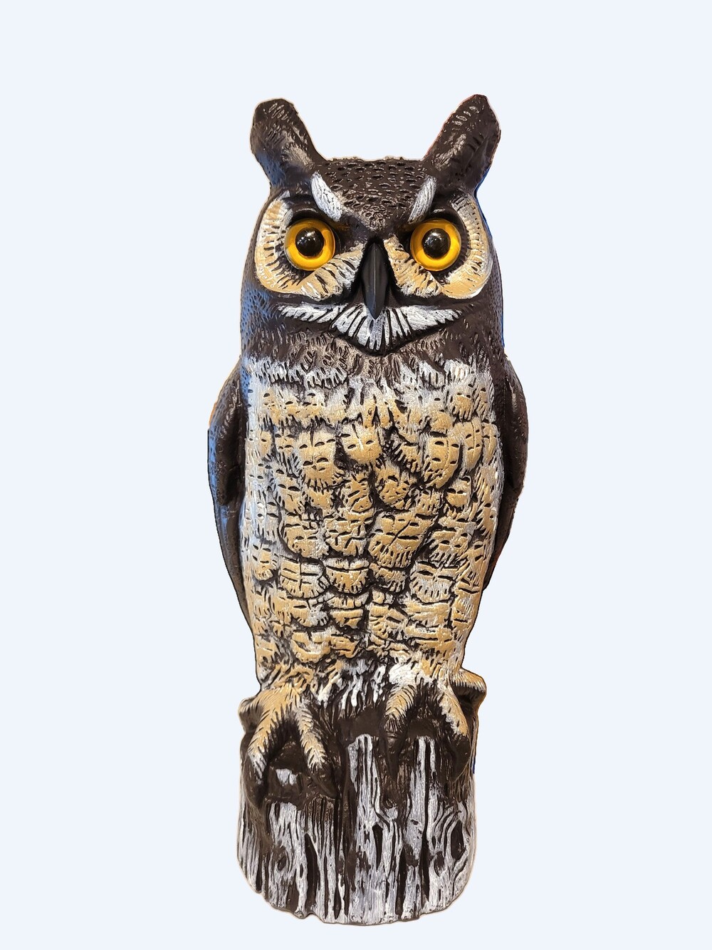 Realistic Owl Decoy Garden Statue Outdoor Bird Deterrent Decor